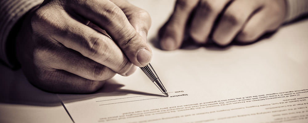 Signing a Contract Mandatory Statement?