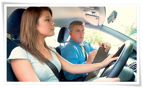 Can I take a private steering course with a rental car?